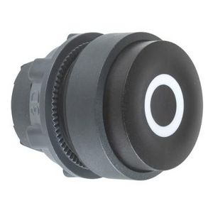 Kop drukknop Verhoogd 22mm MarkeringO" Zwart Harmony XB5