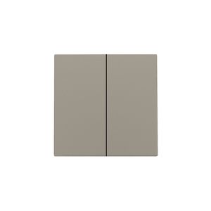 Afwerkingsset dubbele elektr. schakelaar /knop bronze
