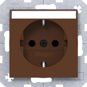 SCHUKO-wandcontactdoos tekstveld Safety Plus steekklemmen A.x/C.x turf mat