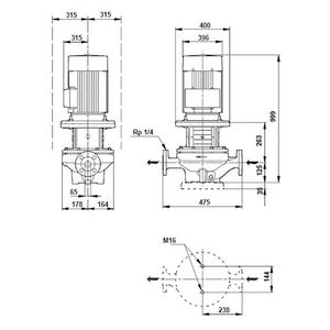 Inlinepomp TP 65-930/2-A-F-A-BQQE 400D 50HZ