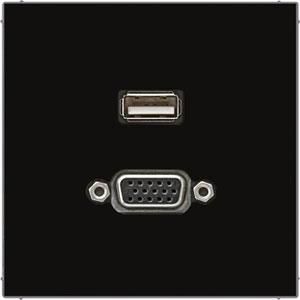 Afdekking zwart voor USB/VGA LS990 VVE=10