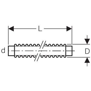 PluviaConnect aansluitslang 40mm