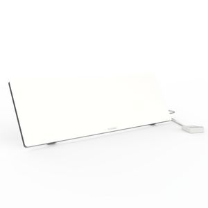 Werkplekverwarming onder bureau, 600x200mm, 90W, Wit, Timer,