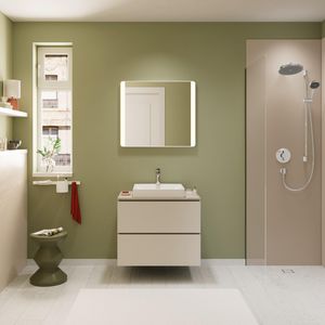 Console Xilesa E 780/550 met uitsparing midden gesl. opzetwastafel SMB