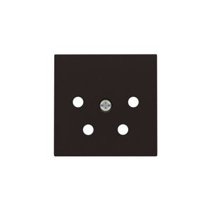 Afwerkingsset 4-polig inbouwcontactdoos PTT d.brown