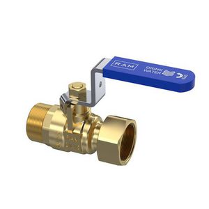 kogelkraan  S28 dn15 3/4" bt. x 3/4wartel rvs hendel dri