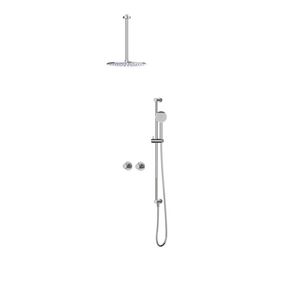 Afbouwdeel regendouche IVY combiset Nexus 3 inbouwthermostaat chroom CSN3EXCRCFCB excl. inbouwbox