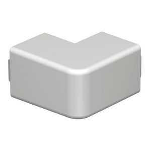Buitenhoek 30x30mm polyvinylchlorid lichtgrijs VVE=4