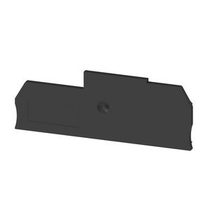 Afsluit- eindplaat zwart h:92.6mm b:2.7mm V-0 Wem VVE=50