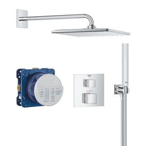 Grohtherm Cube Shower Set inbouwthermostaat compl. 310 Vierkant (prof)