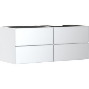 Onderkast mat wit / front metalic wit 1370x550mm 4x la voor consoles rechts Xevolos E 54239320