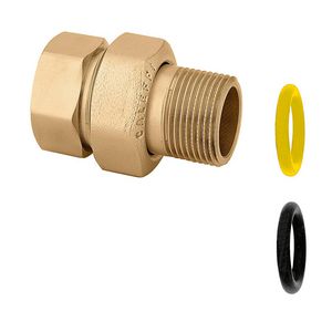 Driedelige koppeling recht 1"bn.x"bt.