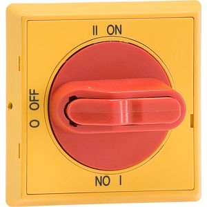 Bedieningsknop rood/geel ip66 vergrendelbaar OT16-125F-C