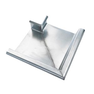 Zinken HWA buitenhoekstuk 300x300x0,8mm B55