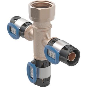 Verdeelspin FLOWFIT 3-voudig 16x16x16x3/4"bi.dr.