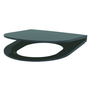 Toiletzitting slim met deksel S21 grijs Duroplast