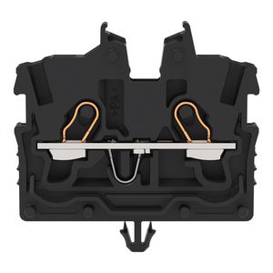 2-draads MINI-rijgklem bedieningsopening 1mm² zwart 2050-315 VVE=100