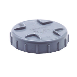 Wadal PVC Schroefdeksel 125mm grijs