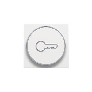 Afwerkingsset doorschijnende ring sleutelsymb. 6A white c.