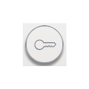 Afwerkingsset doorschijnende ring sleutelsymb. 6A white c.