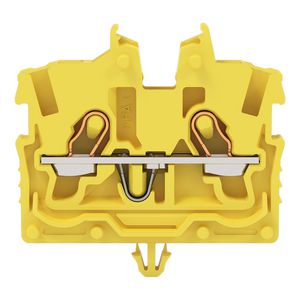 2-draads MINI-rijgklem bedieningsopening 1mm² geel 2050-316 VVE=100