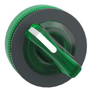 Kop keuzeschakelaar 2 pos Groen Blijft in stand Verlicht XB5