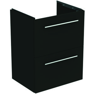 Wastafelmeubel I.LIFE-S 50cm 2x la mat carbon donkergrijs