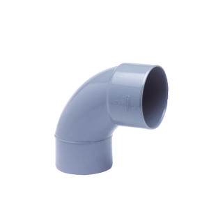 Wadal PVC lijm bocht 88° 160 mm grijs mof/spie