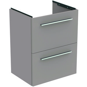 Wastafelmeubel I.LIFE-S 50cm 2x la mat lichtgrijs