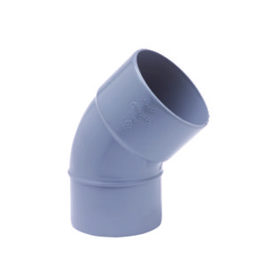 Wadal PVC lijm bocht 45° 40mm grijs mof/spie