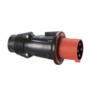 Stekker recht 400V 63A 4-polig IP44 rubber Hypra