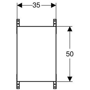 Duofix montageplaat v. scheidingsw./douchezitje/hand