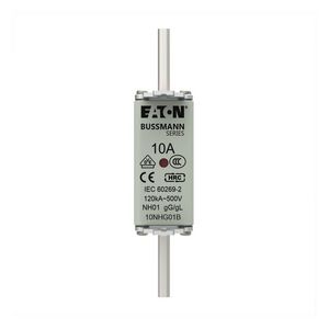 Zekering laagsp. 10A AC 500V NH01 gL/gG dubbele meld VVE=3