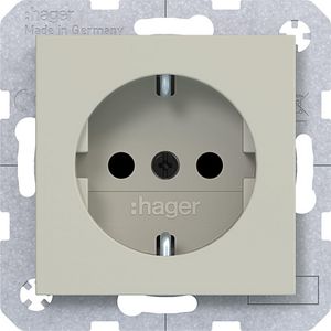SCHUKO-wandcontactdoos Safety Plus steekklemmen A.x/C.x pebble mat