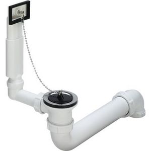 Af En Overloopgarnituur 1 1/2x70x1 1/2 kunststof/wit