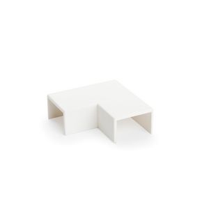Platte hoek MKS 16x25 9010 polycarbonaat VVE=10