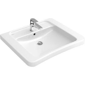 Rolstoelwastafel ViCare (Architectura Vita) 650x550mm wit Alpin C+ met kraangat zonder overloop