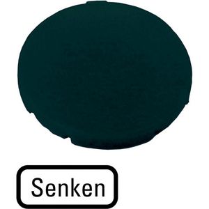 Indicatieplaatje vlak zwart "senken" VVE=10