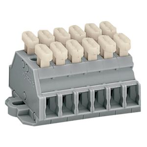 2-draads klemmenstrook beide zijden +knop 261-426 VVE=50