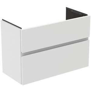 Wastafelmeubel 800x375x550mm matt white 2 laden Finesse