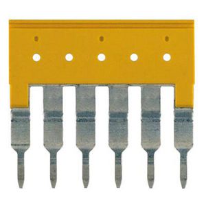 Dwarsverbinder (terminal) Plugged geel 32 A p: 6, VVE=20