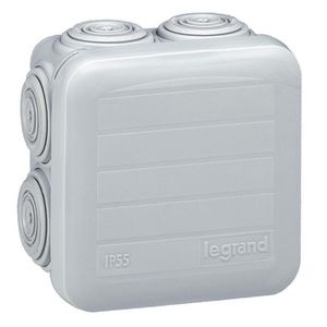 Lasdoos 65x65x40 7 tules grijs Plexo VVE=5