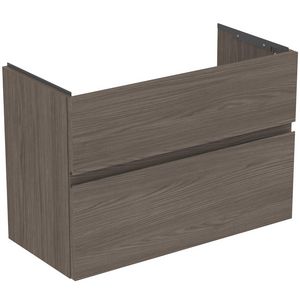 Wastafelmeubel 800x375x550mm dark elm 2 laden Finesse