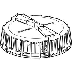 bladkorf en functieschijf voor Pluvia afvoertre 243.731.00.1