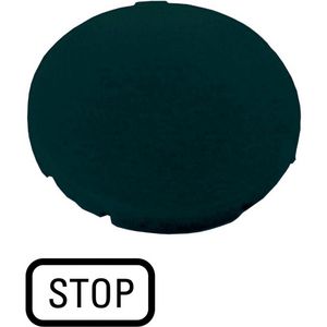 Indicatieplaatje vlak zwart "stop" VVE=10
