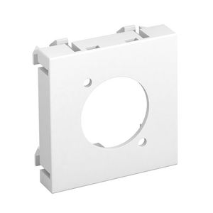 Draagplaat XLR zonder connectoraansluiting 45x45mm puur wit