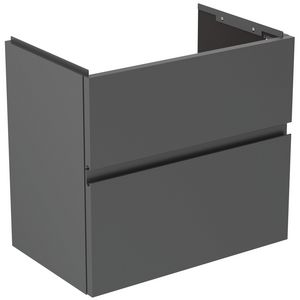 Wastafelmeubel 600x375x550mm matt anthracite 2 laden Finesse
