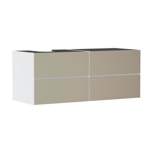 Onderkast mat wit / front patterned bronze 1370x550mm 4x la voor consoles links Xevolos E 54236390