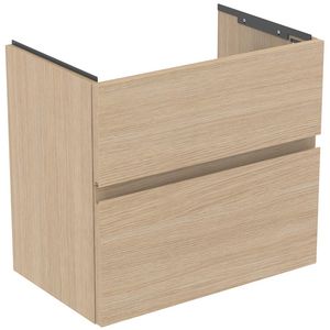 Wastafelmeubel 600x375x550mm white oak 2 laden Finesse