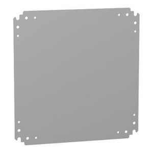 Volle montageplaat voor PLA behuizing 500x500mm Metaal